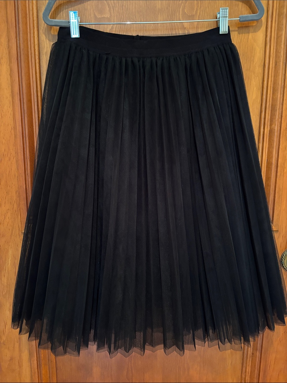 Sam Edelman Black Tulle Skater Skirt